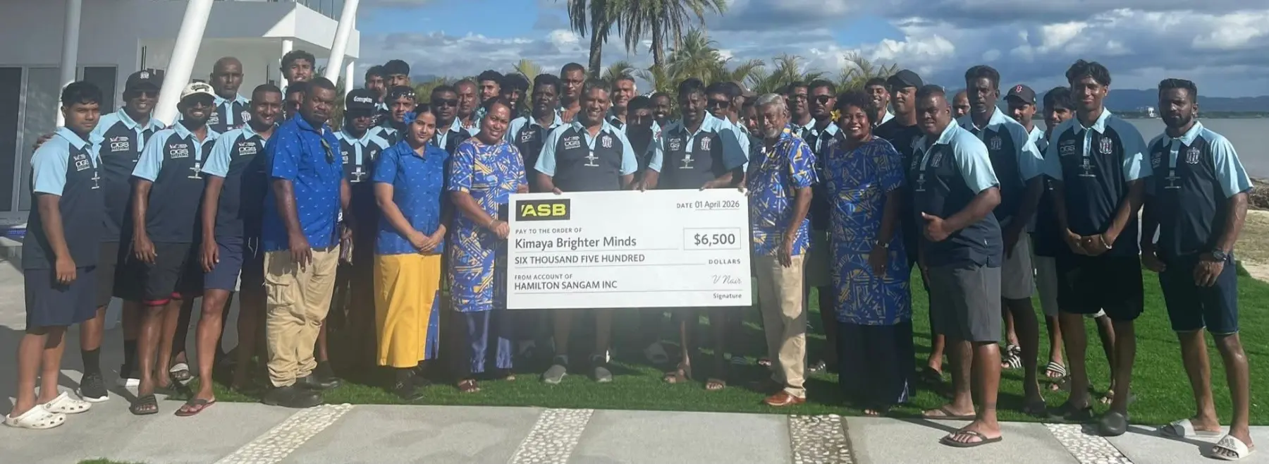 Members of the Hamilton Sangam with the Kimaya Brighter Minds Trust group. Photo: Waisea Nasokia.