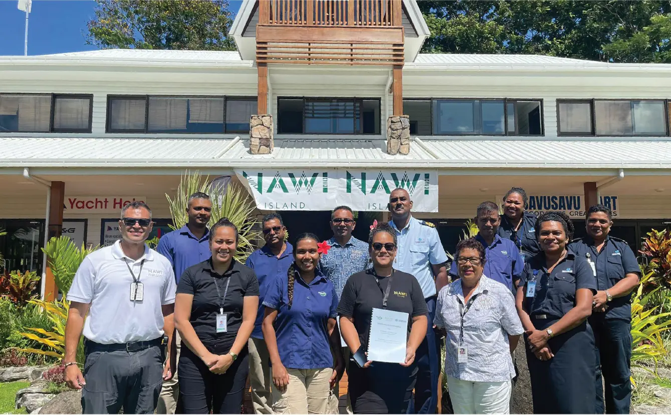 Nawi Island Marina sign agreement in Savusavu