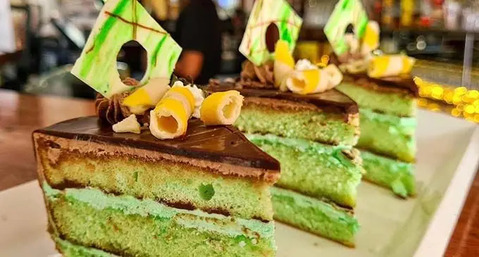 Mint cake from the Corner Cafe in Nadi.