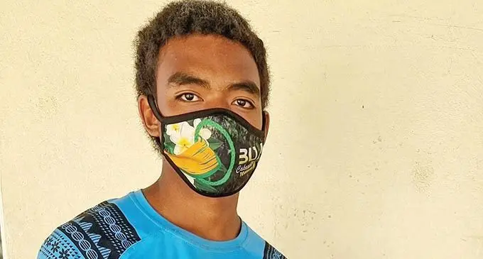 Rupeni Dobui after getting vaccinated at  Labasa College on September 21, 2021. Photo: Sampras Anand