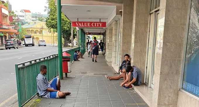 Boys on the streets of Suva City sniffing glue and committing crimes is a sad reality and indicative of bigger social, economic and political dilemmas. Photo: Leon Lord 