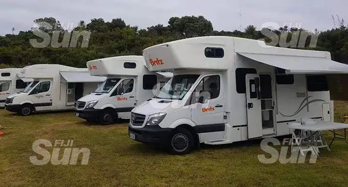 The mobile caravans used to accommodate evacuees from Wuhan City at the Whagaparaoa Military  Training Facility in Auckland, New Zealand.  