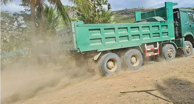 Residents living at the Vuda Back Road have signed a petition against heavy laden trucks that have beeen using the road as a detour.  Photo: Nicolette Chambers