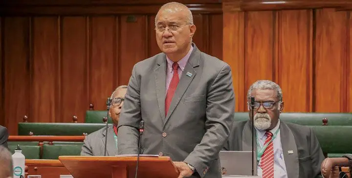 Minister for Policing Ioane Naivalurua. Photo: Parliament of Fiji