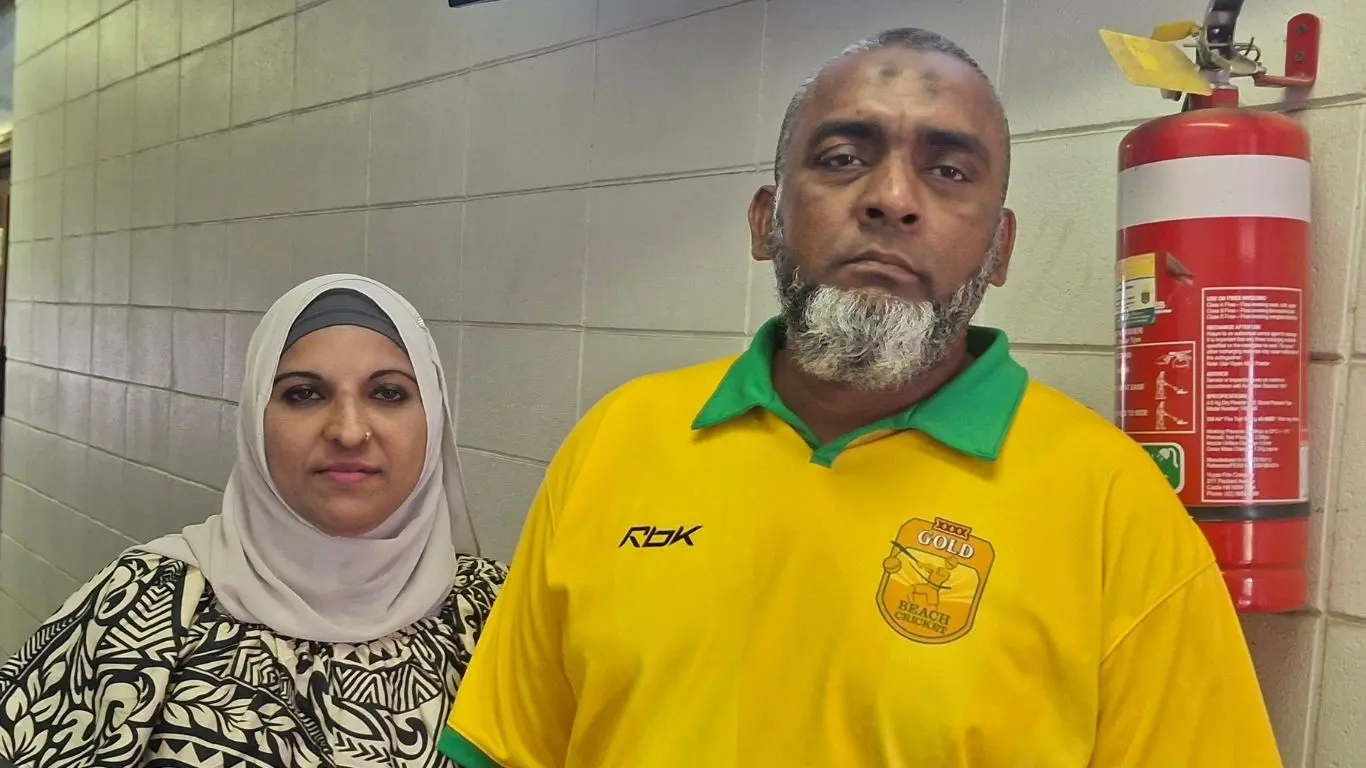 Mohammed Naushad and his wife, Nazreen Nisha Khan