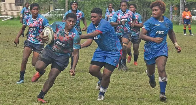 Suva flanker Vitalina Mirini against Yasawa during the ANZ Marama Championship clash at Prince Charles Park, Nadi, on March 25, 2022.