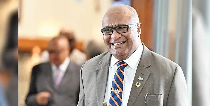 Deputy Prime Minister Manoa Kamikamica outside Parliament on March 3, 2025. Photo: Ronald Kumar