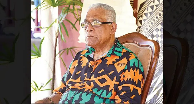 Na Tui Cakau, o Ratu Naiqama Lalabalavu mai Somosomo, Taveuni. Photo: Tabacakacaka ni Tukutuku