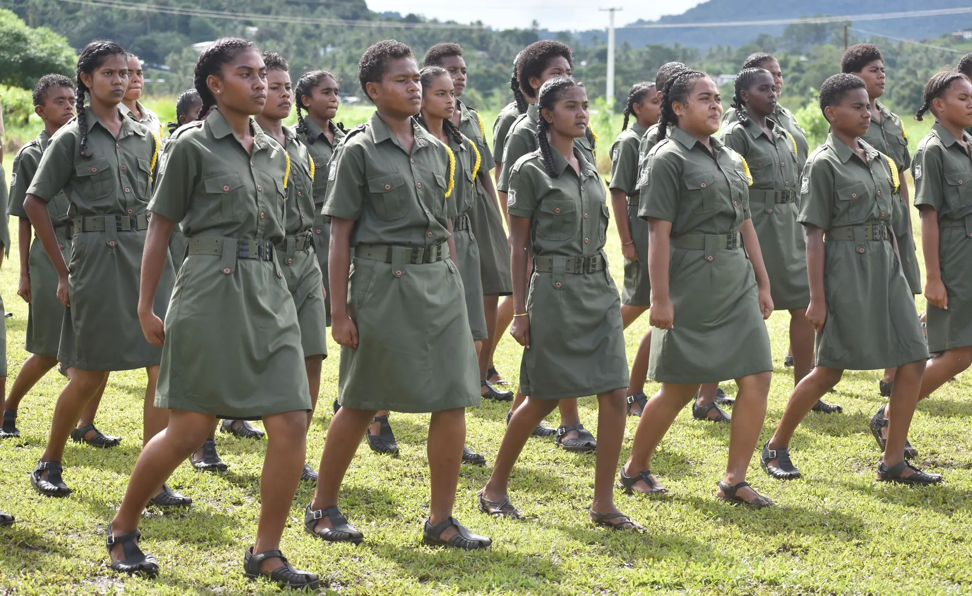 Army cadet pass out parade at All Saints Secondary School in Labasa on April 17, 2019.Photo: Shratika Naidu.