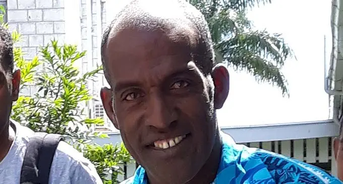 Ratu Tevita Lalakonakoro outside the Suva Magistrates Court on February 25, 2019.  Photo: Wati Talebula