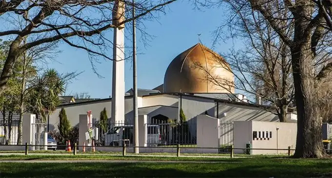 The Al Noor Mosque in the Christchurch CBD. 