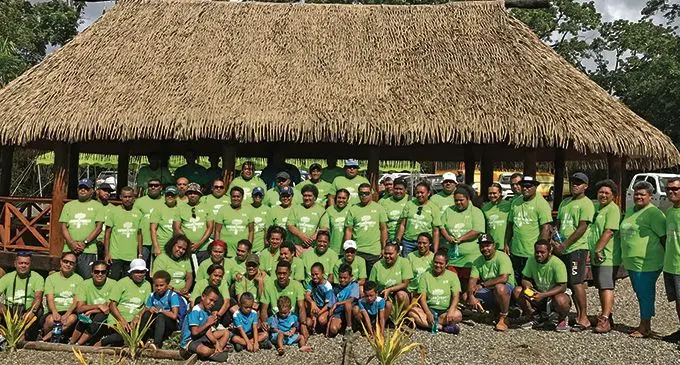 The iTaukei Lands Trust Board and the Ministry of Forestry staff members with their families at Colo-i-Suva Park on April 6, 2019. Photo: Kelera Sovasiga