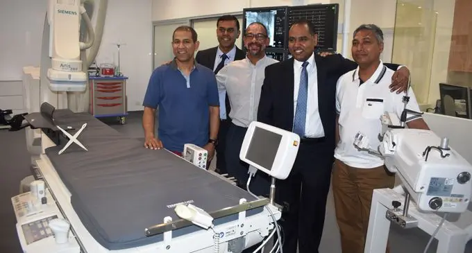 Heart International’s team (from left), Dr Ali Khan, Aleem Shah, Jonathan Shaw, Dr Seif El-Jack, and Dr Parma Nand