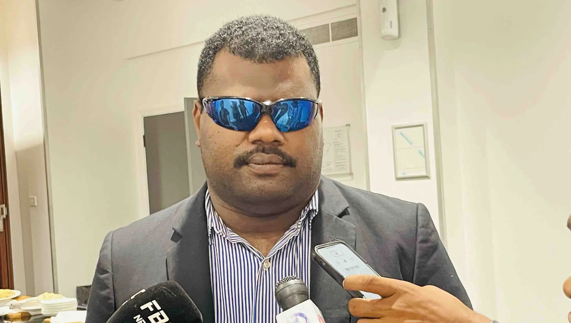 Office Manager of the United Blind Persons of Fiji Josaia Suqesuqevanua during an interview on February 4, 2026.