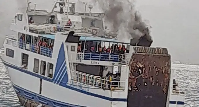 The grounded Lomaiviti Princess 11.