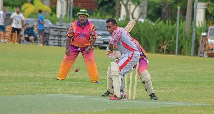 Suva Cricket League quarter final action between Ono-i-Lau and Lakeba at Albert Park on March 2, 2019. Photo: Ronald Kumar  