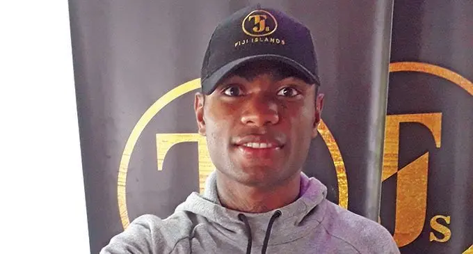 Jone Davule Koroilagilagi at the launch of the TJ’s Golden Gloves championship on December 16, 2020 . Photo: Sereana Salalo