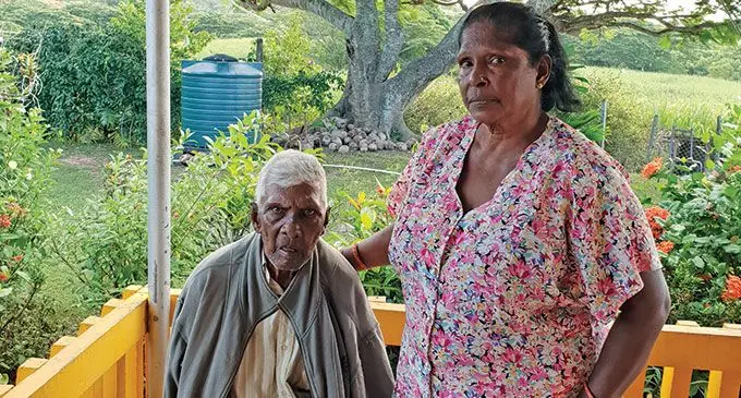 Ram Naidu, 86 with his daughter, 65-year-old Kaushaliya at a family’s home at Uciwai, Nadi on June 14, 2022.  Photo: Nicolette  Chambers