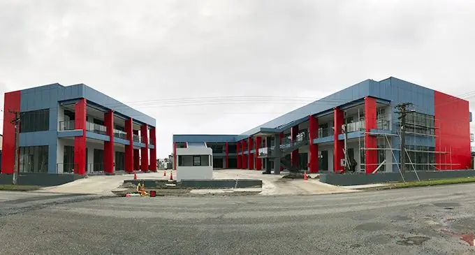 The newly built Modly Plaza on Karsanji Street, Suva. It is owned by Narhari Electrical Co Pte Ltd   Photo: Maraia Vula