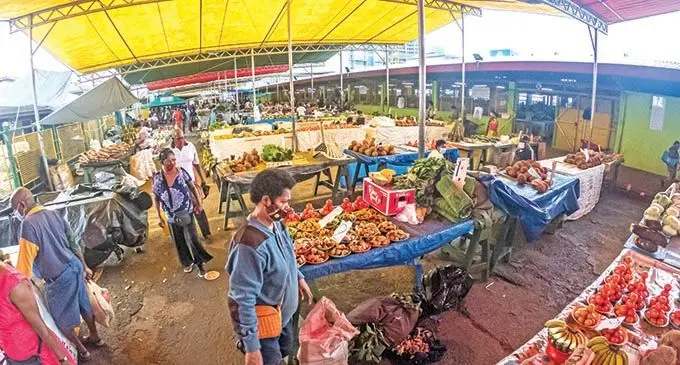 Outside the Suva Municipality Market. Photo: Leon Lord