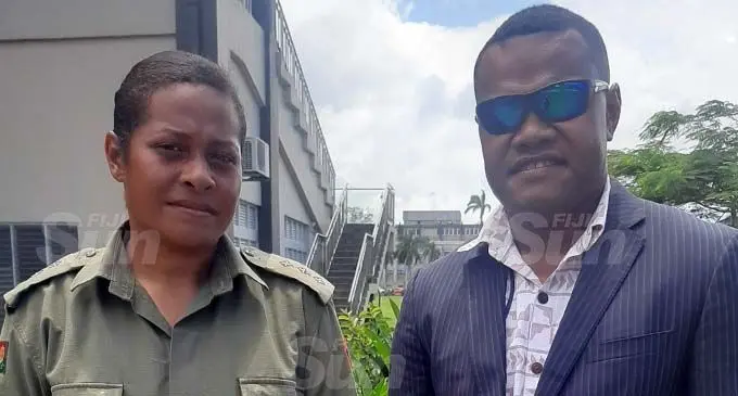 Captain Venina Vakadewabuka with husband Major Neumi Vakadewabuka . Photo: Shreeya Verma