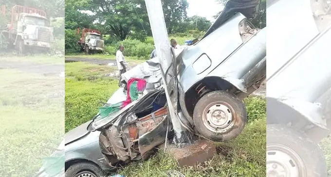 The vehicle that was involved in an accident at Varavu, Ba on January 22, 2021.