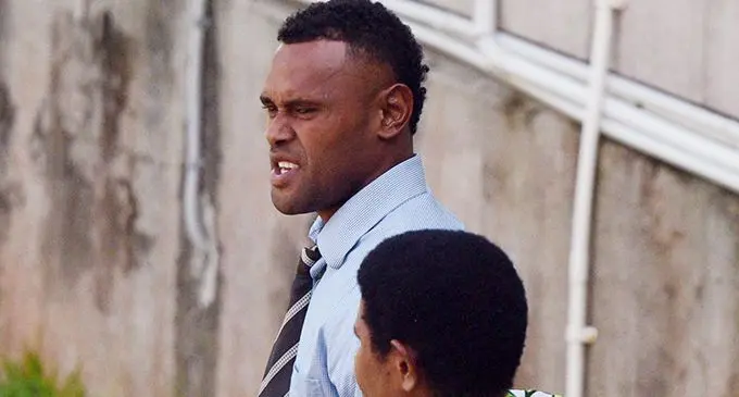 Former national 7s rep, Amenoni Nasilasila outside the High Court in Suva. Photo: Ronald Kumar