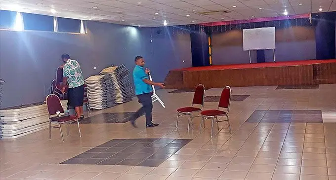 The empty Ba Town Council hall on March 29, 2023. Photo: Salote Qalubau