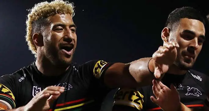 Penrith Panthers’ Viliame Kikau (left) was first identified during the FSSRL competition.