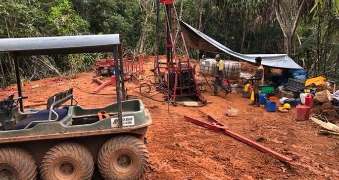 Thunderstruck Resources exploration site at Liwa Creek in Galoa.