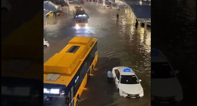 Auckland Airpoort  is under water . Photo: Canterbury Highway & Weather Information