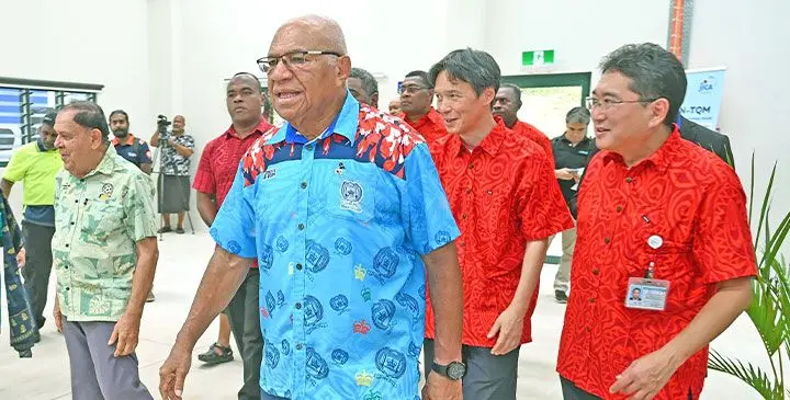 Prime Minister Sitiveni Rabuka officially opened Warehouse Tolu, funded by the Japanese government. at the Labasa Divisional Hospital on March 21, 2025. Photo: DEPTFO News