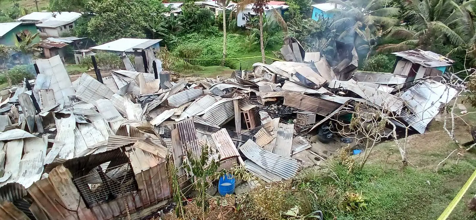 Four families at Valenicina Settlement in Lami face an uncertain future after a fire tore through their homes late Tuesday night.