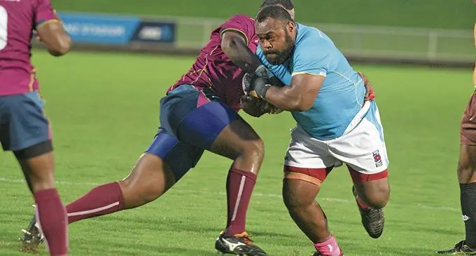 Vesi Rarawa of Suva don attack against Lautoka  during Skipper Cup competition at ANZ Stadium . Photo: Ronald Kumar.