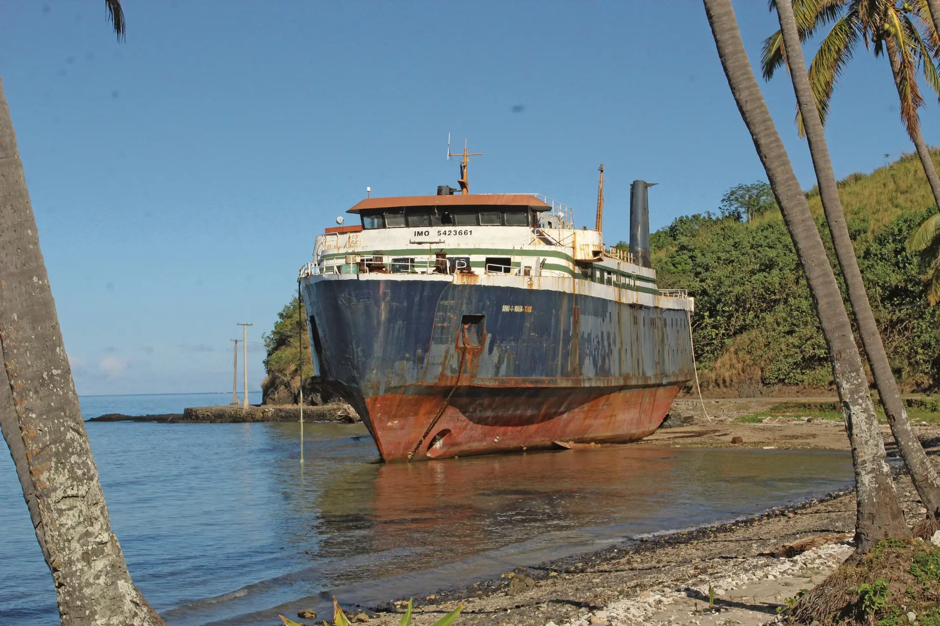 Sinu-i-Wasa III at the Levuka Lodge beach on May 22, 2018. Photo: Rusiate Mataika