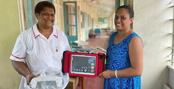 Navua Hospital Donation to Cure Kids Fiji.