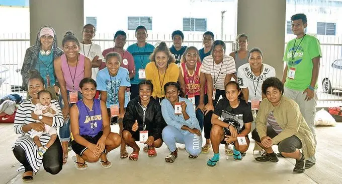 The Labasa women’s team at the Fiji Football Association head quarters in Vatuwaqa, Suva, on October 27, 2020. Photo: Fiji FA Media