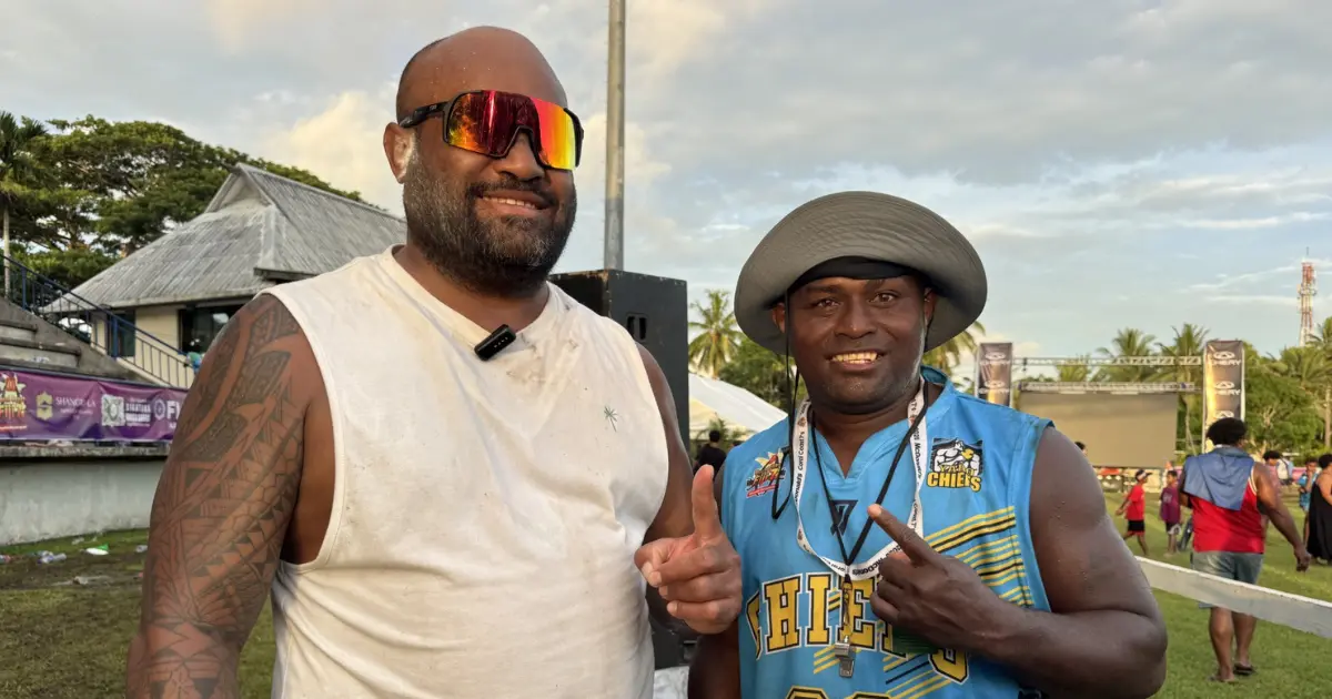 Yaro Chiefs 7s head coach Paula Karatu and assistant coach Emosi Vucago