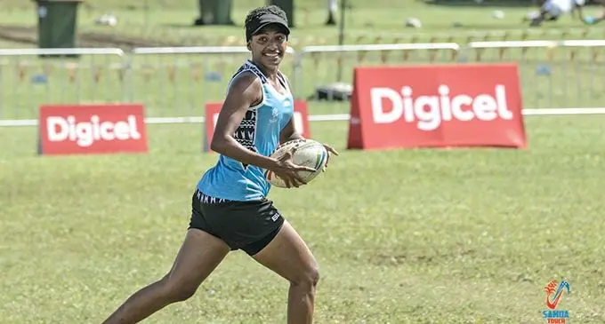 Milika Baleitamavua plays Touch Rugby in Nadi. 