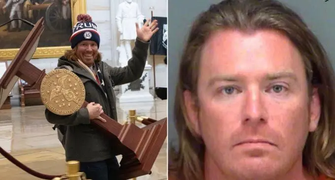 The man, identified as Adam Johnson, 36, of Florida, was booked into the Pinellas County jail on Friday night.