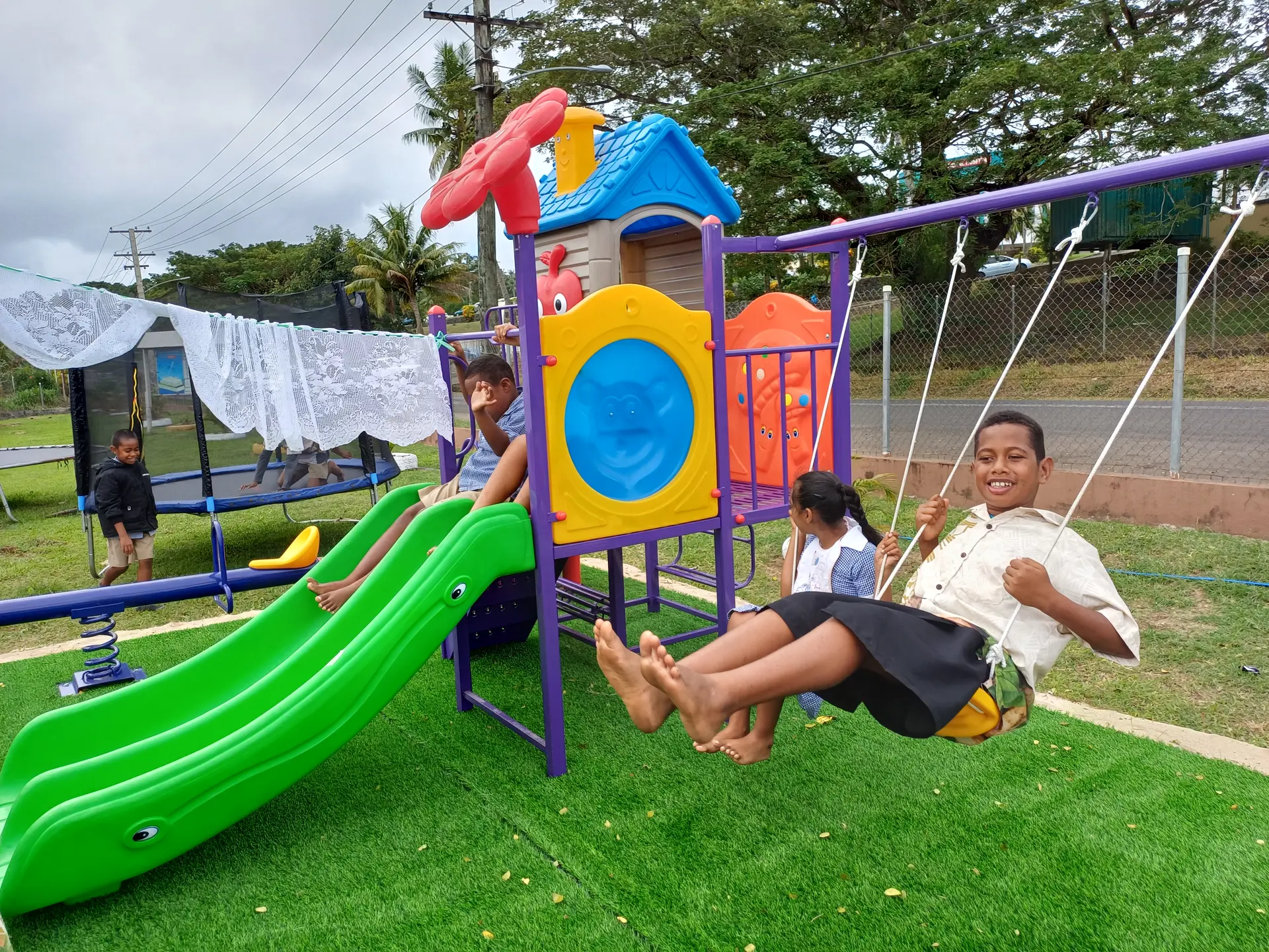 The new facilities are expected to help students improve their physical development, social interaction and overall wellbeing through structured outdoor activities.