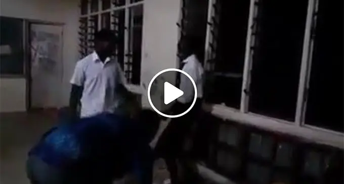 Thumbnail still of the video shared on Facebook