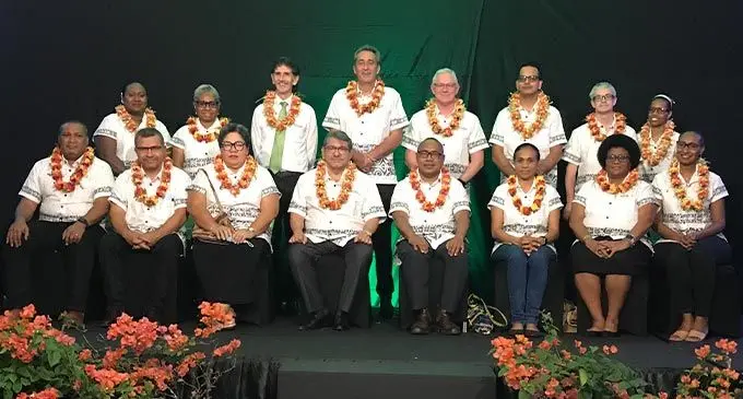 Bank of the South Pacific board of directors and executives during a cocktail with business stakeholders at the Grand Pacific Hotel in Suva on July 22, 2022. Photo: Laisa Lui