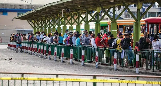 People at the Suva Bus Stand. Photo: Leon Lord