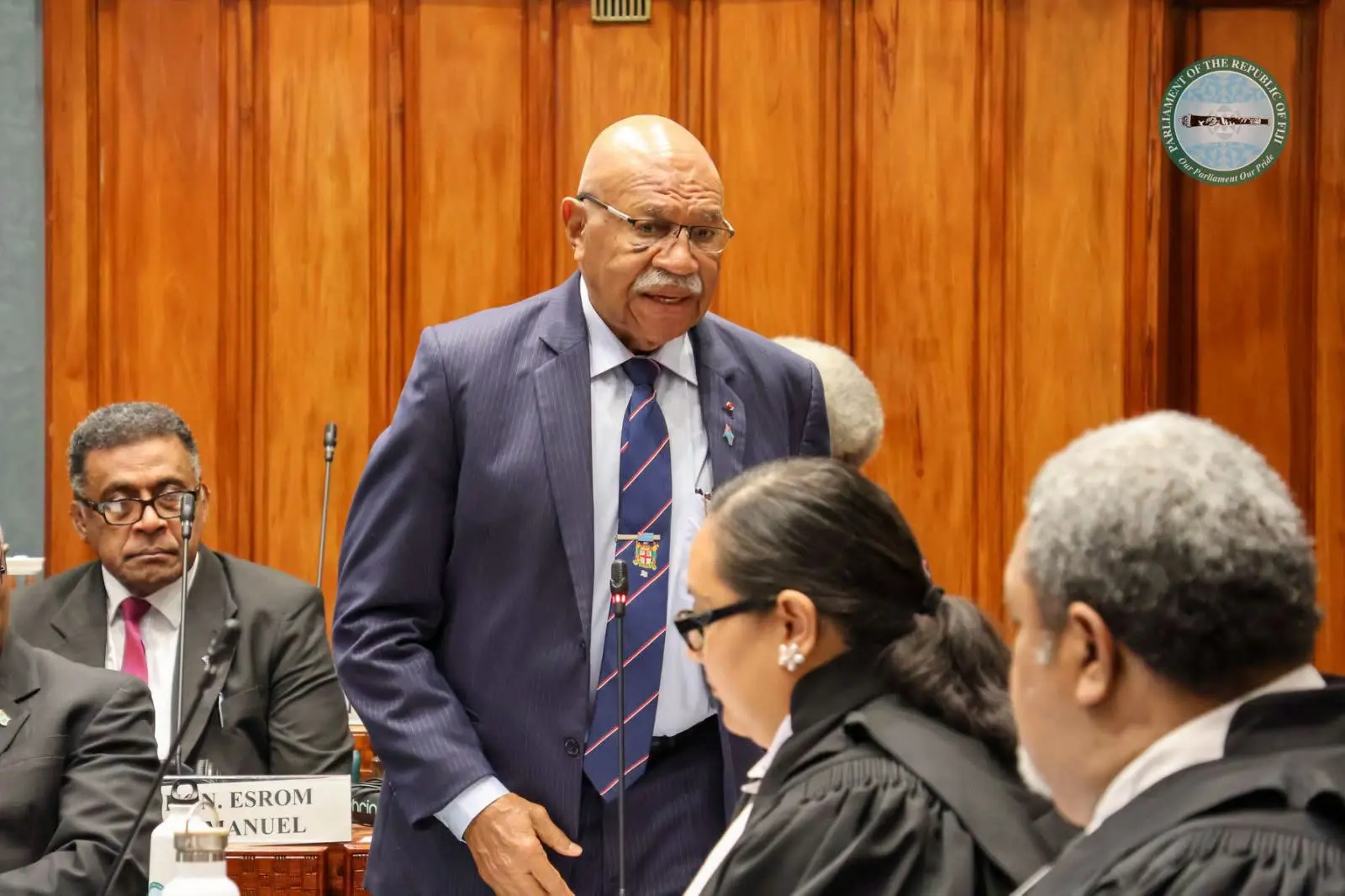The Constitution Review Commission Report was tabled in Parliament by the Honourable Prime Minister and will now be considered by the Government. 