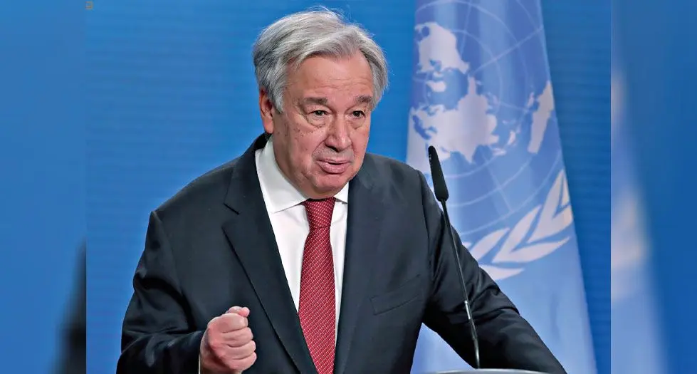 United Nations (UN) secretary-general António Guterres. 
