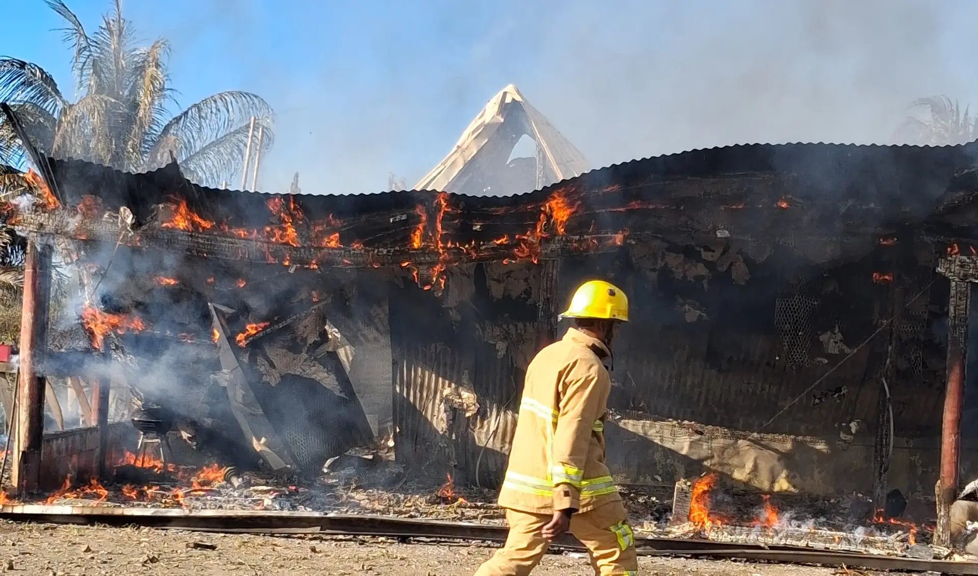 A house on Salusalu Street in Labasa was left severely damaged after a fire on June 23, 2026. The cause of the blaze remains under investigation. Photo: Devisha Prakash