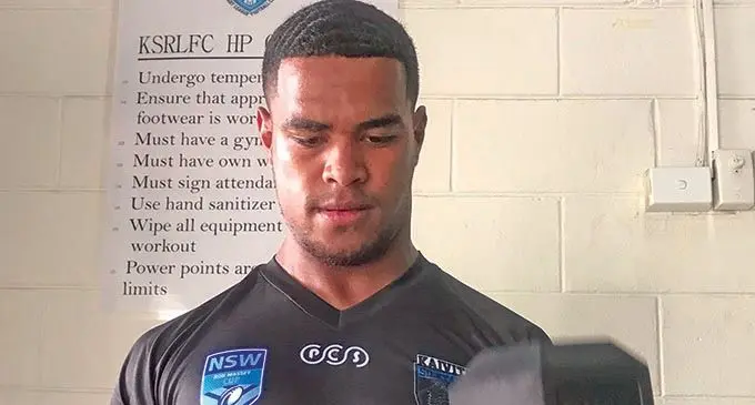 Kaiviti Silktails squad member, Peni Tagituimua, trains in Lautoka on January 12, 2021. Photo: Waisea Nasokia