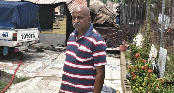 House owner Ajay Singh and his 8-bedroom property at Banaras in Lautoka on February 2, 2019. Photo: Mereleki Nai