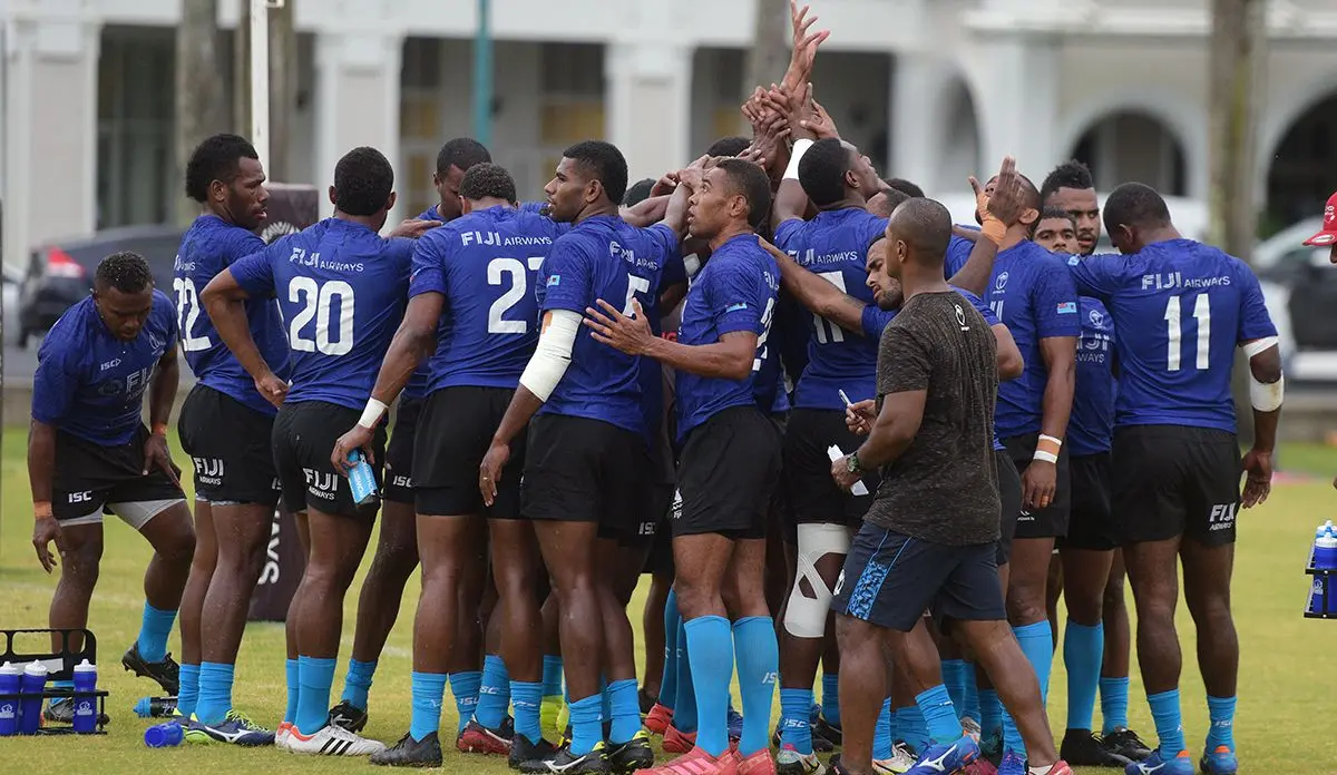 Fiji Sevens extended squad during training at Albert Park on October 23, 2019. Photo: Ronald Kumar.